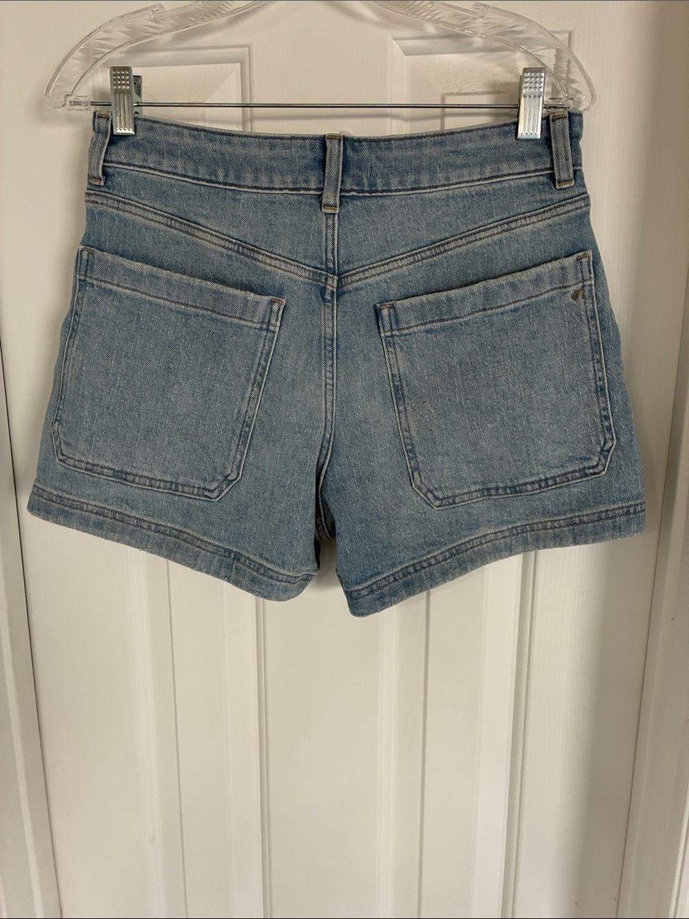 Madewell Light Blue Denim High-Rise Shorts - Picture 4 of 6